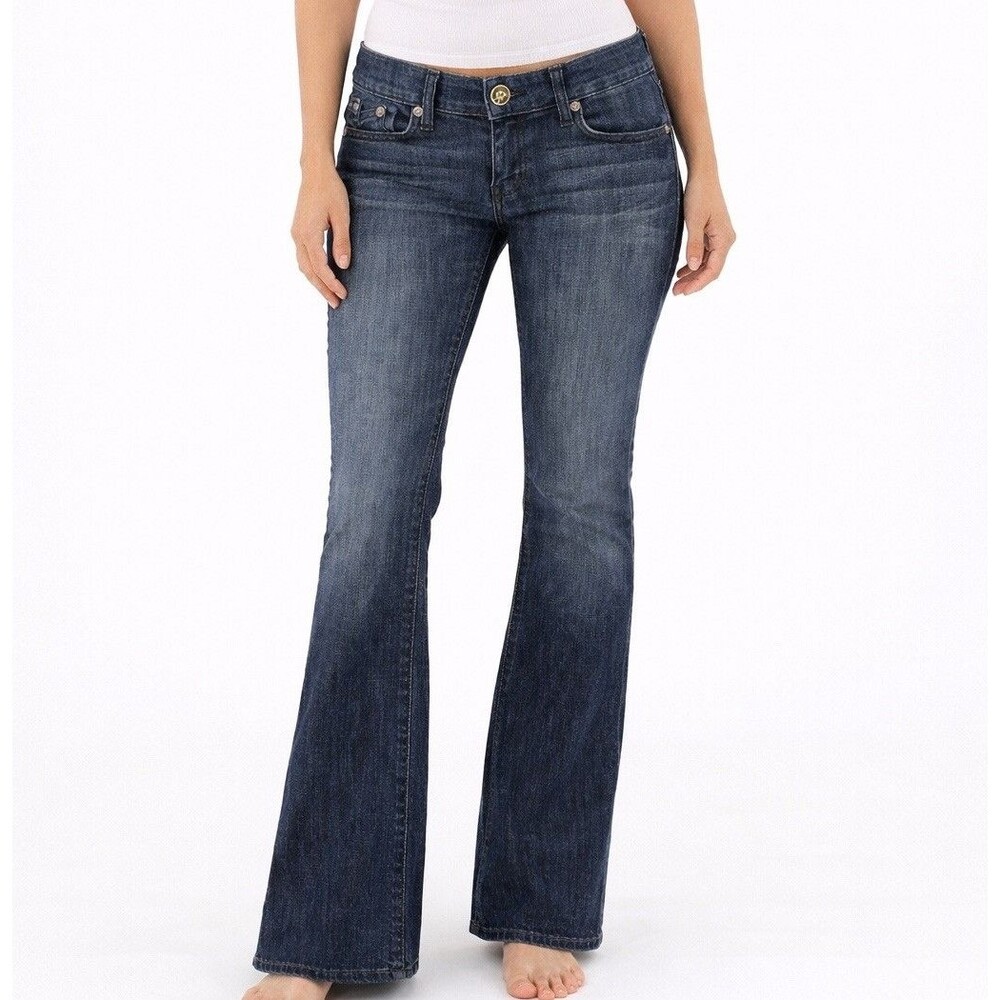 Rock Republic Vintage Y2K 90’s Style Low Rise Boot Cut Jeans size 27 USA Stretch